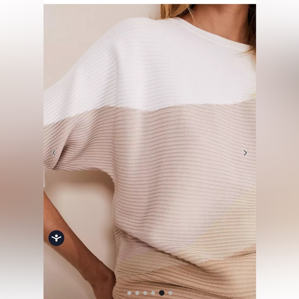 PHASE EIGHT Striped Ribbed Pastel Sweater - Picture 5 of 13